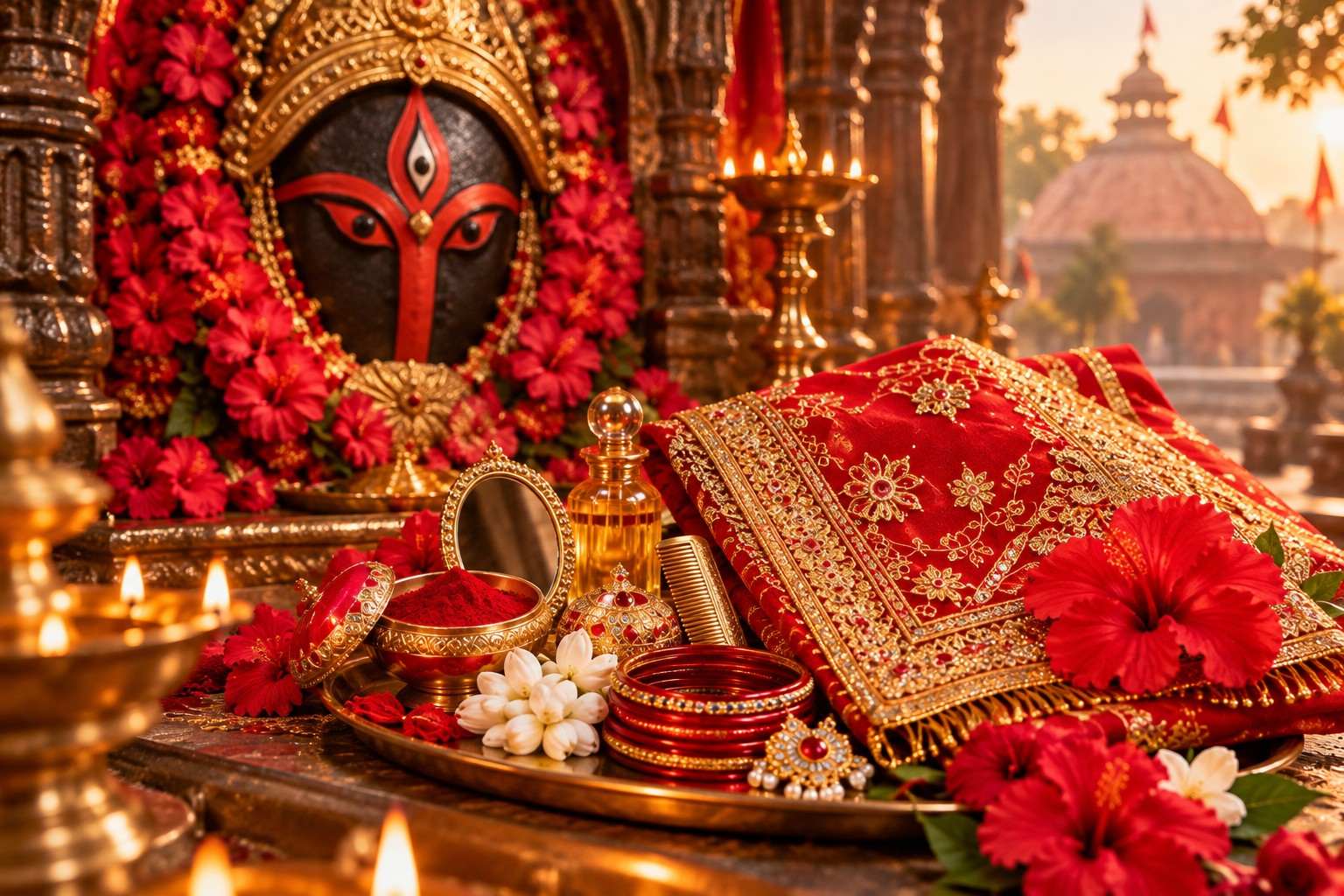 Maa Kamakhya Saubhagya Chunri & Devi Shringar