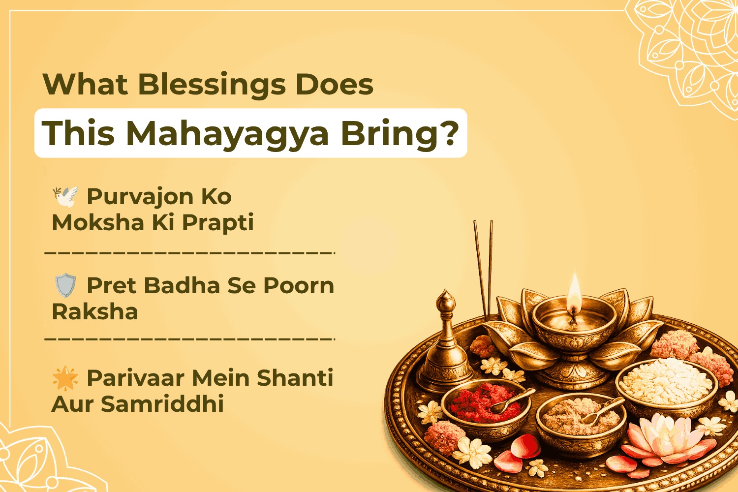 Pitru Dosh Nivaran Tripindi Shraddha, Pind Daan & Tila Homa Pret Shanti Anushthan – Online Individual Puja