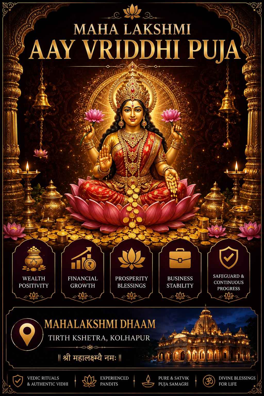 Maha Lakshmi Aay Vriddhi Puja