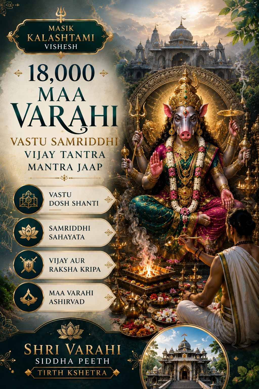 18,000 Maa Varahi Vastu Samriddhi Vijay Tantra Mantra Jaap