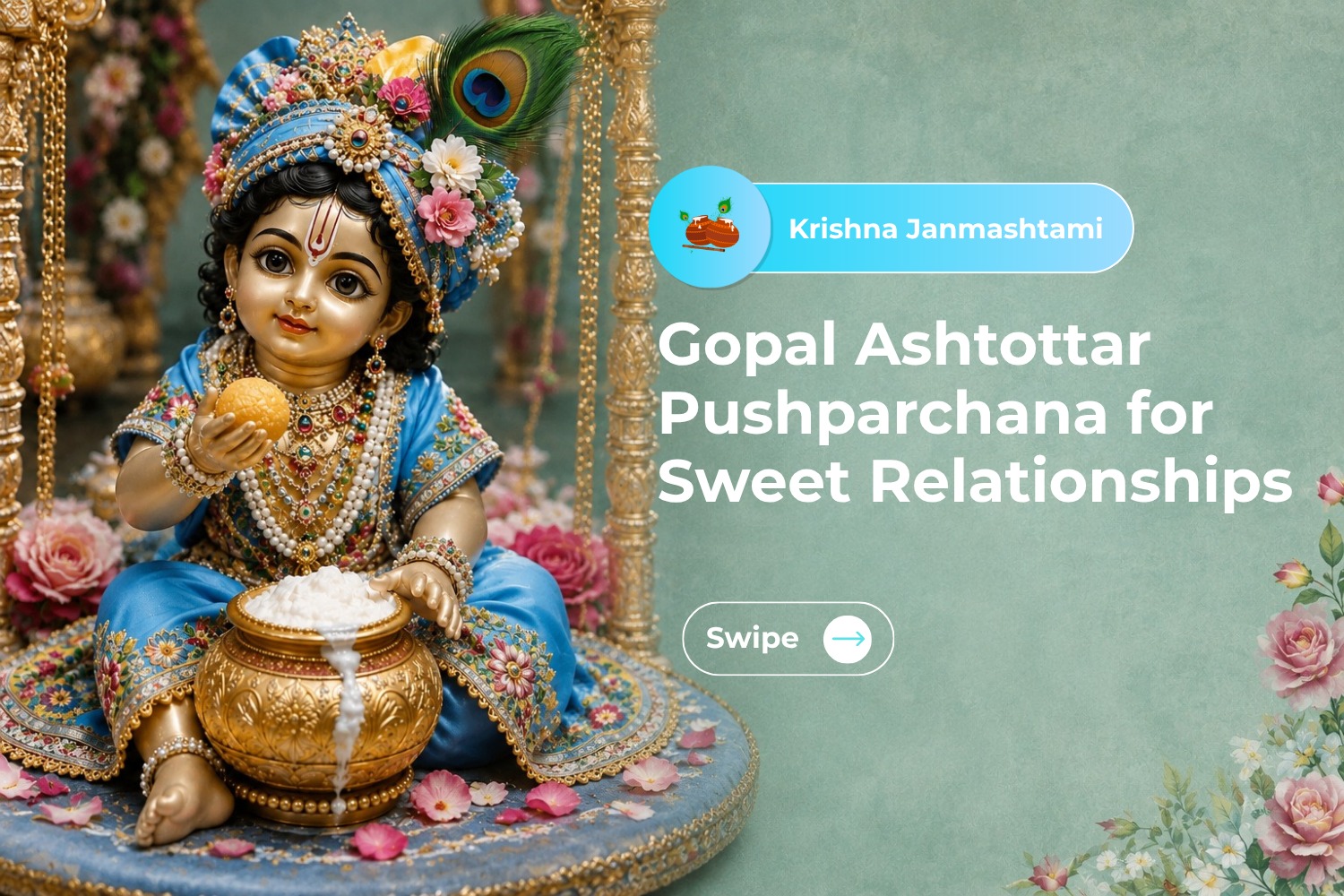 Gopal Ashtottar Pushparchana for Sweet Relationships